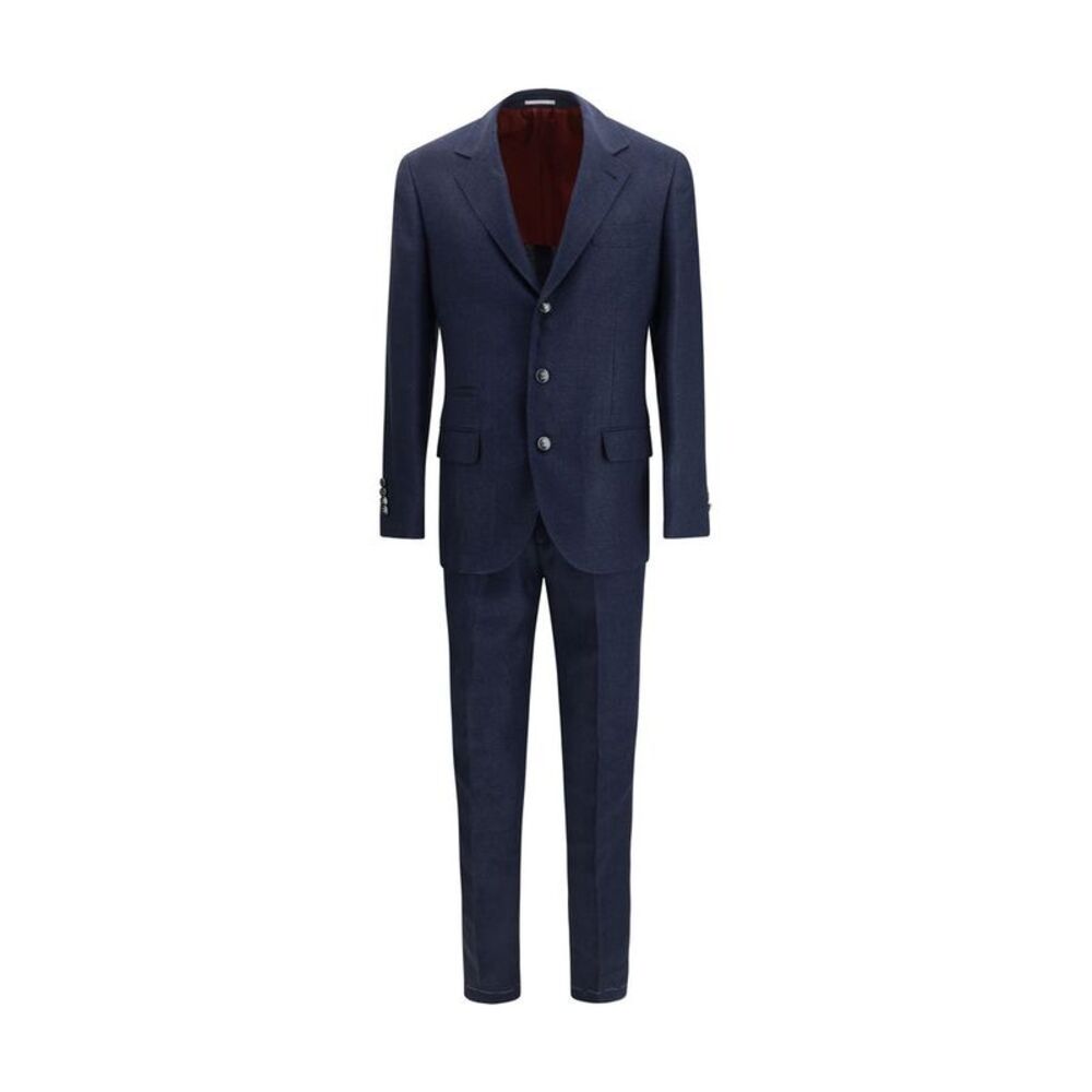 Brunello Cucinelli Blue Wool Oves Aries Two-Piece Men's Suit